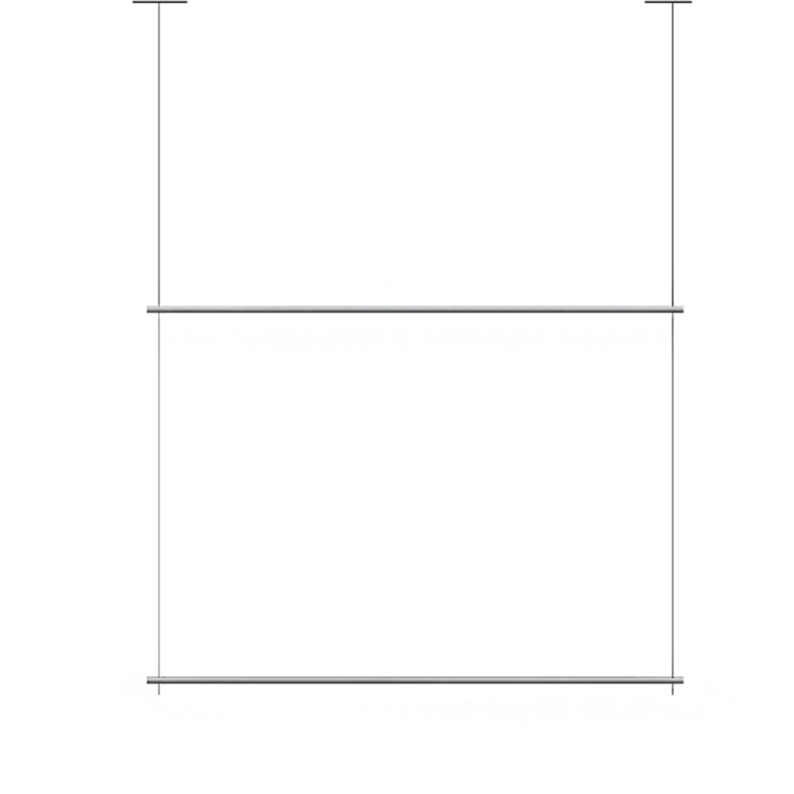 DETMOL Height-adjustable, ceiling-mounted clothes rack for retail display, clothes rack for shops, commercial clothes storage for bedrooms, shopping centers and stores.