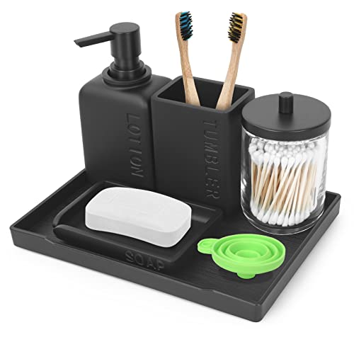 Invigorate Your Bathroom With Best Black Accessories Set