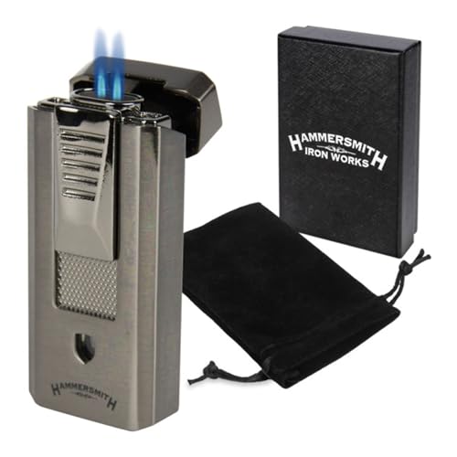 Encendedor soplete doble llama butano Hammersmith miniatura 1