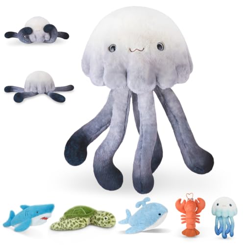 Image of Niuniu Daddy Weighted Stuffed Animal, 20 in 3.3 lb Jellyfish Plush for Kids