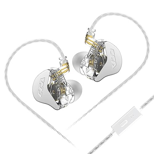 Image of Concept Kart CCA CRA IEM Earphone, 3.8μ Composite Polymer Diaphragm Driver Zinc Alloy Housing in Ear Monitor Earbuds with 2Pin Detachable Cable
