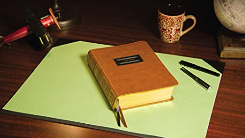 Image of NIV, The Grace and Truth Study Bible (Trustworthy and Practical Insights), Large Print, Leathersoft, Brown, Red Letter, Comfort Print