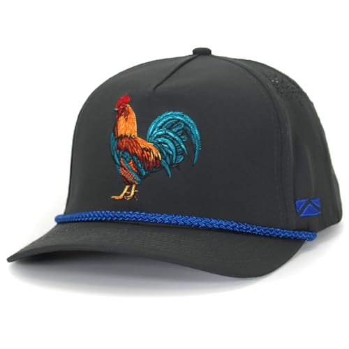 Image of Paramount Outdoors Rooster Trucker Hat Cock of the Walk Performance Stretch Snapback Baseball Cap for Men