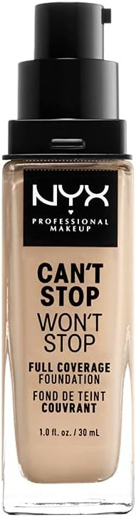 NYX PROFESSIONAL MAKEUP Full Coverage Foundation MakEUp, Nude, 30 ml