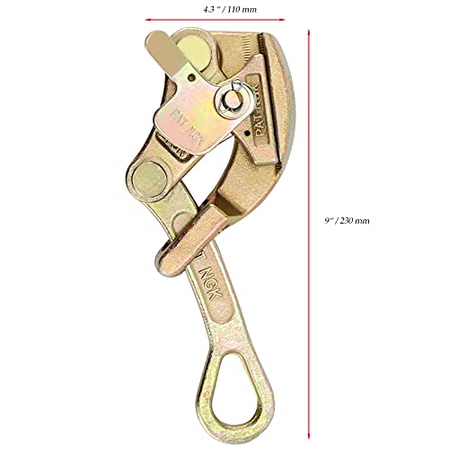 Joikit 2 T Cable Grip, 4408 Lbs Wire Grip Pulling Tool Steel Rope Cable Gripper, Wire Grip Hand Puller With Swing Latch, Steel Cable Puller Tightening Tool For Wire Rope #TOP1