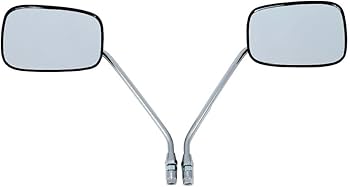 Amazon | ホンダ 汎用バックミラー 左右セット/角型ブラック(メッキ