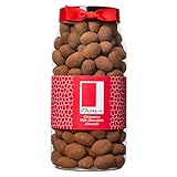 Rita Farhi Cinnamon Dusted Milk Chocolate Covered Almonds in a Gift Jar - Chocolate Gift - Chocolate Covered Nuts - 750g - New Palm Oil Free Recipe