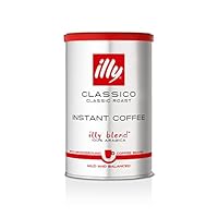 illy Classico Instant Coffee, Medium Roast, 100% Arabica Beans, Bulk Pack of 6 x 95g - Premium for Espresso & Machine, Ethically Sourced