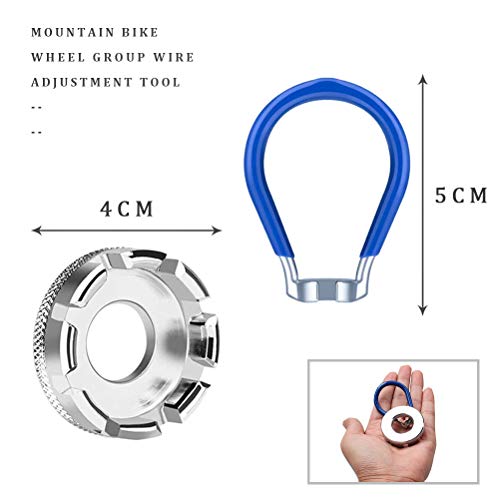 image for pengxiaomei 4 Pcs Bike Spoke Tool Bicycle Spoke Wrench, Cycling Pocket