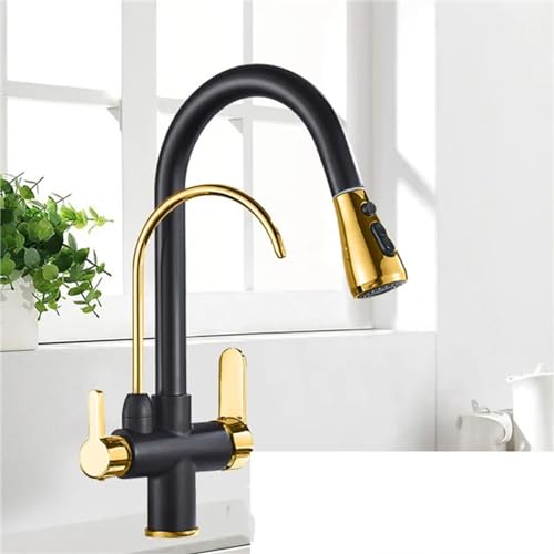 Robinet de cuisine anti tartre mitigeur pivotant 2 voies finitions chrome