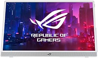 ASUS ROG Strix XG16AHPE-W Portable 144Hz Gaming Monitor â 15.6-inch FHD (1920 x 1080), 144 Hz, IPS panel, G-SYNC compatible, 7800 mAh battery, fold-out kickstand, USB Type-C, micro HDMI, ROG sleeve