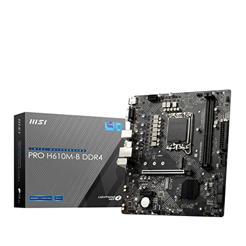 MSI PRO H610M-B DDR4 }U[{[h Micro-ATX [Intel H610`bvZbg] 12CPU(LGA1700)Ή MB5702