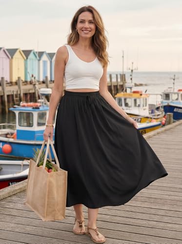 HiMONE Women's High Waisted Maxi Skirt - Now $13.99 (53% Off) - Image 2