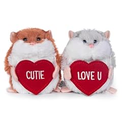 2pcs Hamsters & Red Heart
