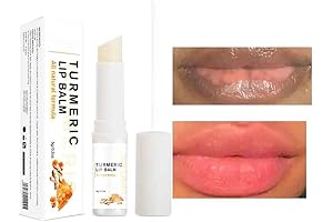 2PCS Turmeric Lip Balm, Turmeric Lip Scrub for Dark Lips