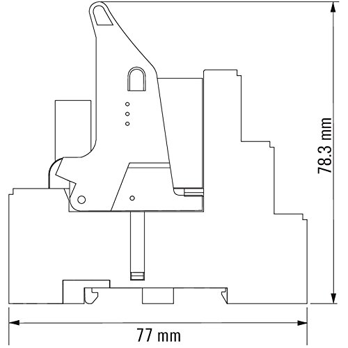 Relé de control Weidmüller 8921060000 RCMKIT-I 230VAC con base y LED 2