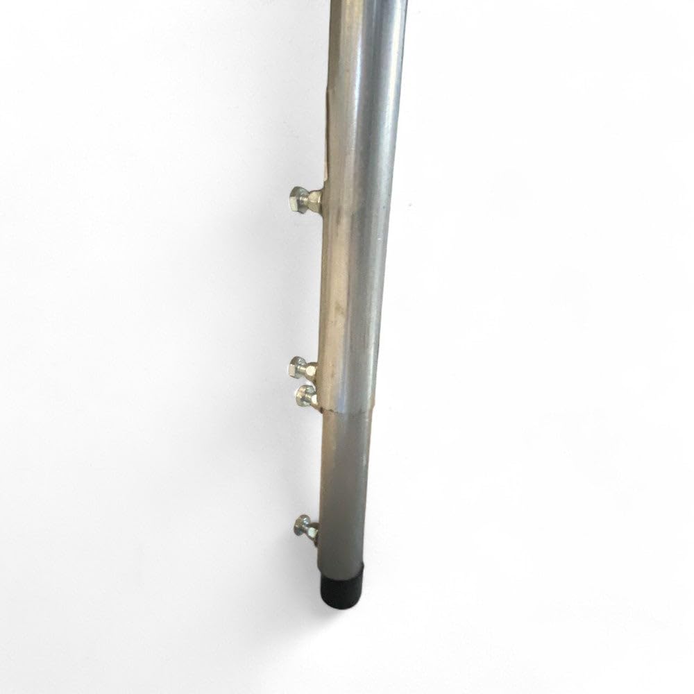 Palo telescopico allungabile ancoraggio antenna tv tre sezioni zincatura - H6 mt in 3 sezioni con tubi da ø mm.25/30
