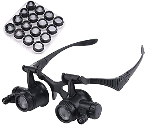 Loupe de réparation de montre 20x avec lampe LED pour lecture et gravure de précision