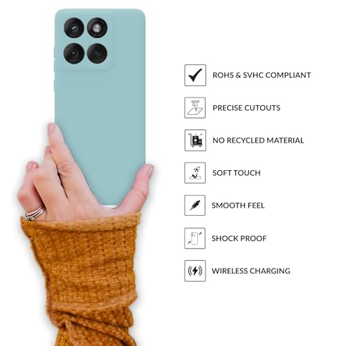 Image of SPRIG Compatible with Motorola Edge 60 Fusion 5G Phone TPEE Cover Premium Back Cover Drop Tested Shock Proof Mobile Case for Men, Women, Boys and Girls with Camera Protection (Ice Blue)