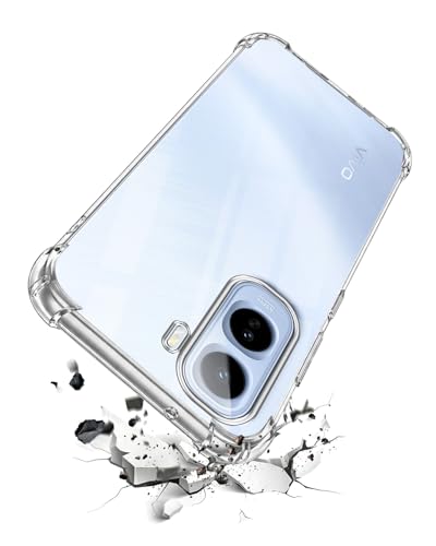 Image of Jkobi Shockproof Crystal-Clear Back Cover for Vivo T5 Pro 5G (Anti Yellow Case | Drop & Camera Protection | Hard Polycarbonate)