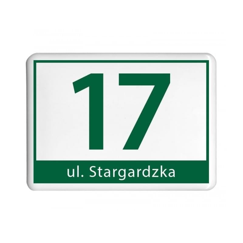 Numéro de maison plaque d'adresse rectangulaire TP3 24x30 cm extérieure
