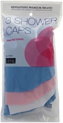 Siris 3 Shower Caps Assorted Colors (3 Pack)