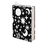 PZZ BEACH Book Sleeve Moon and Star Book Protector Book Cover Suitable for Most Book 9×11 Inch Stret