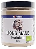 Polvo de Champiñón Hericium (Lion's Mane) 100g - Apoyo Natural para tu Bienestar Mental y Digestivo - Certificado Vegano y Sin OMG