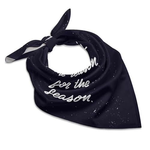 Csemeie Jesus Is The Reason For The Christmas Season Bandana Hair Scarf Headband Adjustable Neckerchief for Men Women Decor