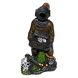 Deep Sea Diver 5 Inches Tall, Military Navy Diver Aerating Resin Aquarium Ornament with Bubbler Attachment, Perfect for Fish Tank Decoration