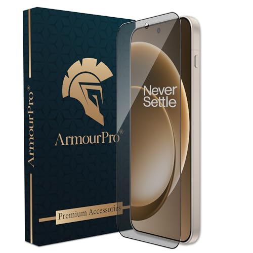 Image of ArmourPro Matte Anti-Glare Tempered Glass Screen Protector for OnePlus 15 (6.78 Inch) With Edge-to-Edge Protection Coverage and Easy Installation Kit | Black