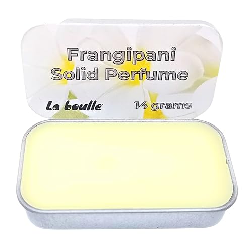 Solid Perfume Balms. Handmade. 14 gr. Only natural ingredients. Long lasting perfume. (Frangipani)