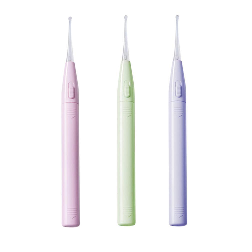 EXCEART3pcs Ear Pick Earwax Remover Ear Wax Removal Tool with LED Light Earwax Cleaners Ear Grips Ear Scoop Earpick for Children Kids Toddlers Infants Baby
