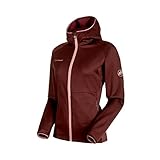 jacke Mammut Damen Midlayer-Jacke Get Away mit Kapuze, Rot ( MERLOT MELANGE), L