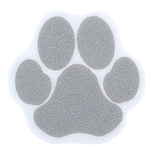 SlipX Solutions Adhesive Paw Print Bath Treads Add Non-Slip Traction to Tubs, Showers, Pools, Boats, Stairs & More (6 Pieces, Reliable Grip, Tan)