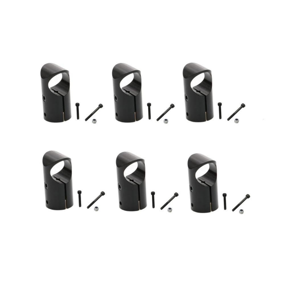 6 szt. aluminium D20 mm do 20 mm trójnik trójnożny statyw podwozie rura węglowa stały uchwyt złącza adapter kompatybilny z modelami UAV modele dronów modele quadcopter