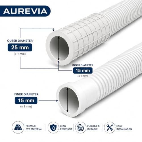 Image of AC Drain Pipe 5 Meter for Air Conditioner Water Outlet | Durable & Flexible PVC Pipe | Compatible with Split AC & Window AC