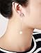 Daesar Pendientes Perla Circonita Pendientes Plata Mujer Pendientes Chapado en Platino Pendientes...