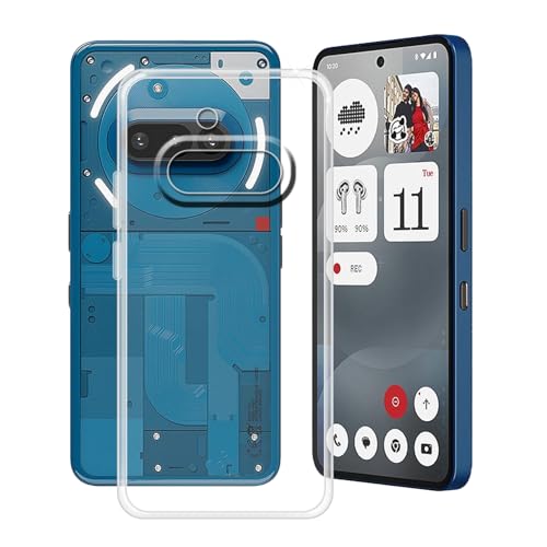 HGJTFANY �d�b�P�[�X Nothing Phone 3a (6.8�C���`)�A�N���A�ϏՌ��\�t�g�V���R���J�o�[[�����^] [���ϖh�~]�_���TPU�o���p�[�V�F�� Nothing Phone 3a�p - ����