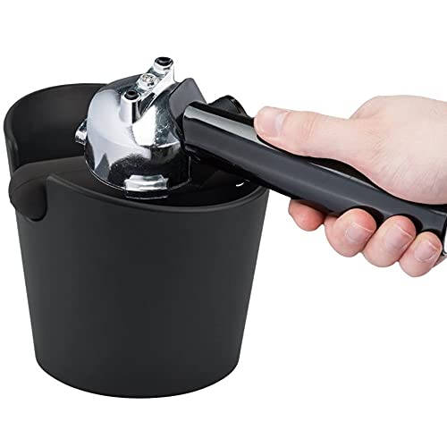 Espresso Knock Box 4.8 Inch Shock-Absorbent Durable Barista Style Coffee Knock Box With Removable Knock Bar and Non-Slip Base Espresso Dump Bin Coffee grounds container