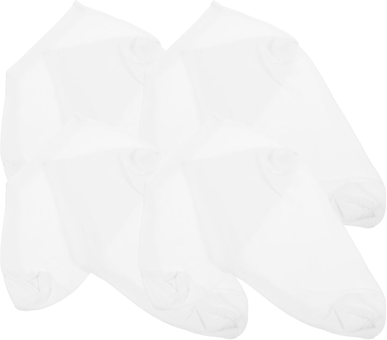 Didiseaon Moisturizing Cotton Spandex Socks 4 Pairs Anti-Drying Foot Treatment Covers for Dry, Cracked Floor Non-Slip Socks White