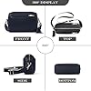 Roulens Damen Handy Umhängetasche,Veganem Leder Crossbody Schultertasche,Breiter Riemen Abendtasche mit drei Reißverschlussfächern Handtaschemit mit Kartenschlitz Verstellbar Abnehmbar Schultergurt #5