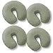 Saloniture 4-Pack Premium Microfiber Face Cradle Covers - Ultra Soft Fitted Massage Table Cradle Cover - Sage Green