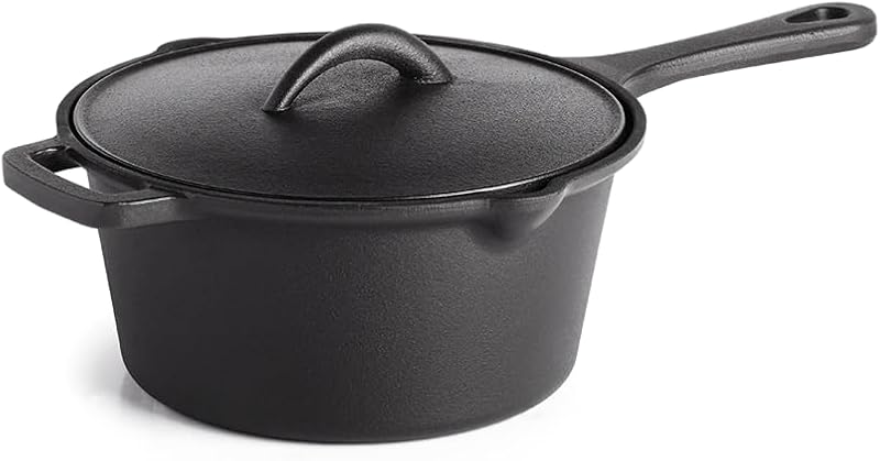 Cast Iron Sauce Pan with Lid