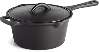 Cast Iron Sauce Pan with Lid
