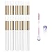 10 Pcs Eyelash Cleaning Brush White Cosmetic Brushes Peel Off Blackhead Brush Remover Tool Nose Cleaning Washing Brush Lash Cleanser Soft Brushes