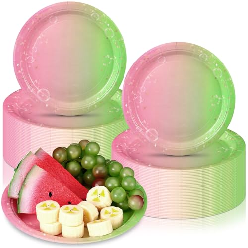 Zhehao 50 Pcs Hawaiian Paper Plates 7 Inch, Witch Style