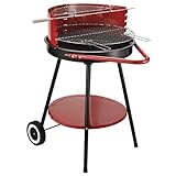 Umfangreiche Grillfläche: Mitgeliefert werden zum Rundgrill ein Grillrost, ein Warmhalterost und ein Spieß zum Grillen von Fisch oder Geflügel.
