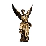Estatuas de la diosa de la victoria con alas de Atena, mitología griega. Tamaño S: longitud aproximada de 19 cm, ancho de unos 12 cm, altura de unos 38 cm