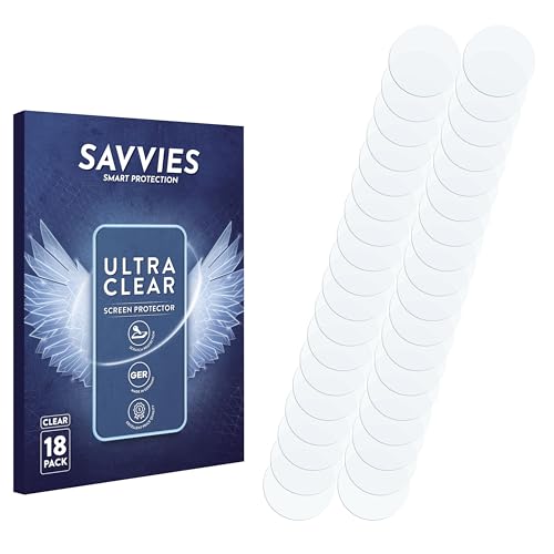 savvies 18 Pack Screen Protector Compatible with Pioneer DJ Opus-Quad (Jog) Protection Film Clear